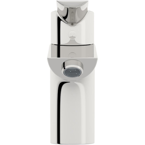 VitrA Solid S chrome basin mixer tap with pop-up waste