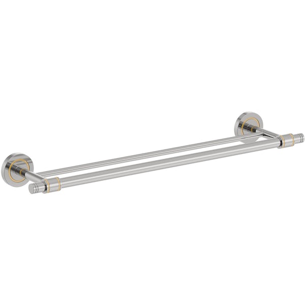 Accents premium traditional double towel bar