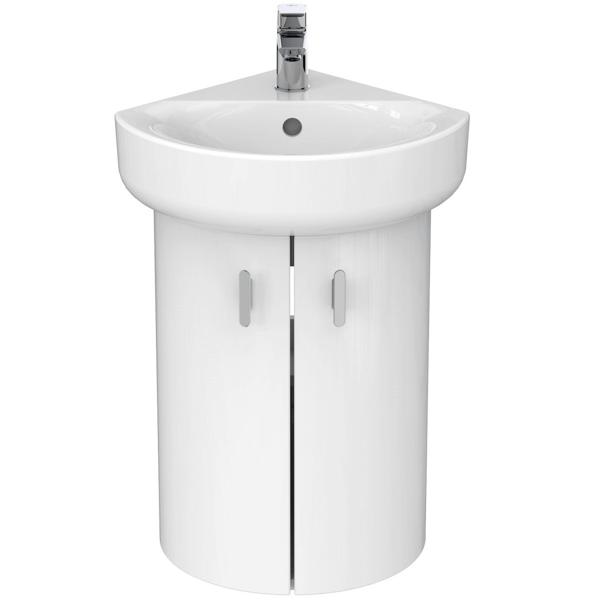 Corner vanity unit on sale without basin