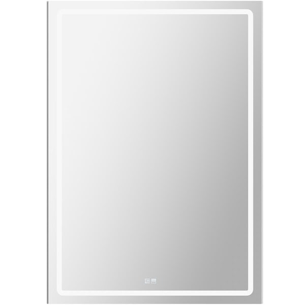 Mode Erith LED illuminated mirror cabinet 700 x 500mm with demister & charging socket