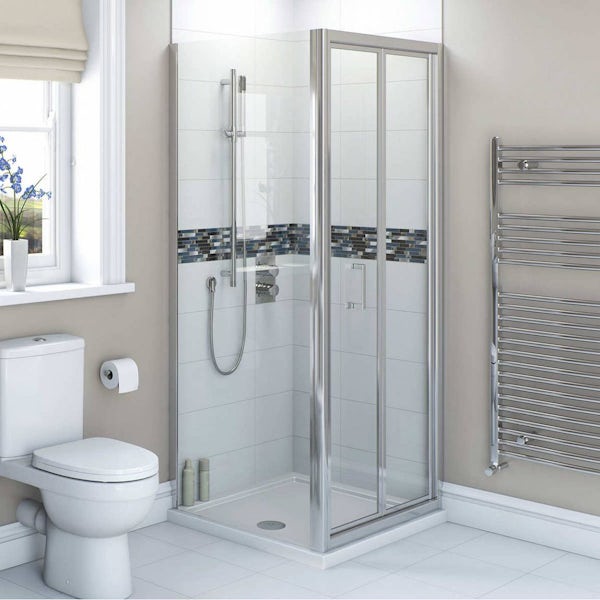 Energy Bathroom set with Bifold Shower Enclosure 900