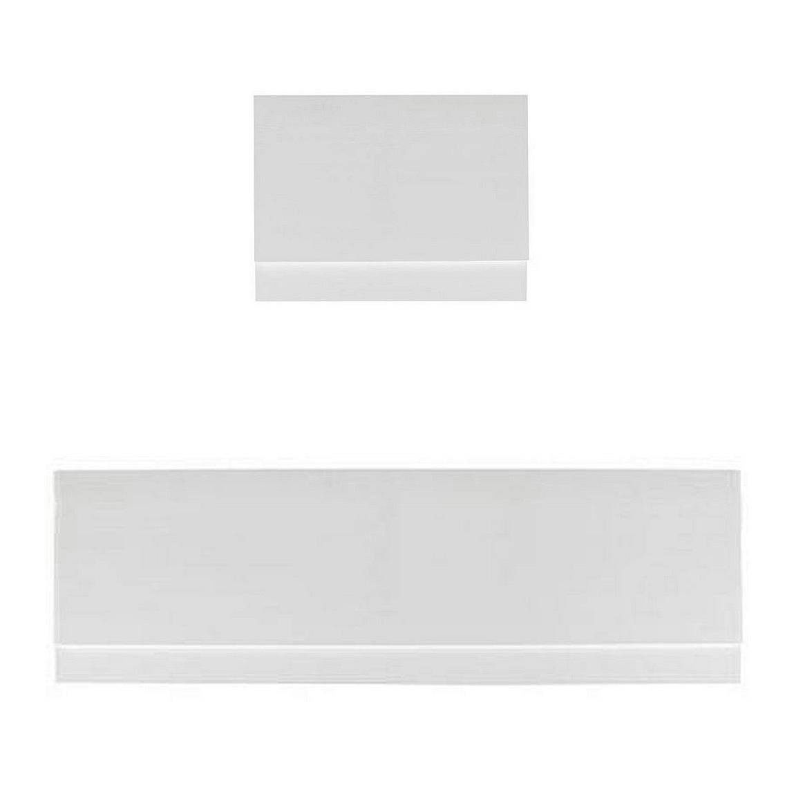 Orchard White wooden straight bath panel pack 1700 x 750