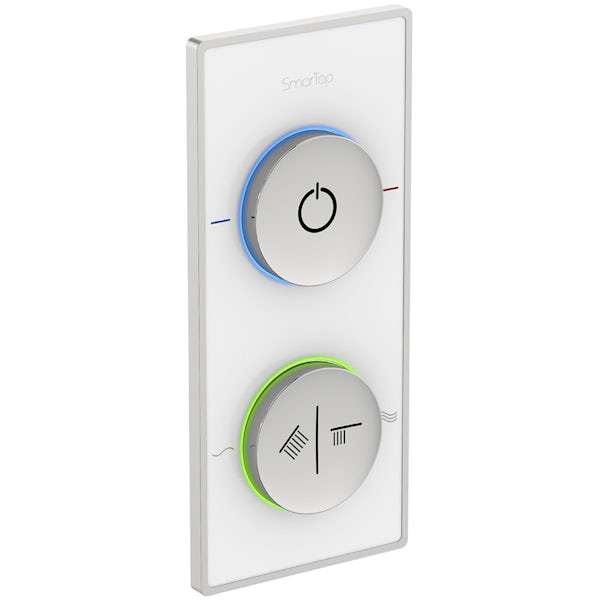 SmarTap smart shower system with white dual controller