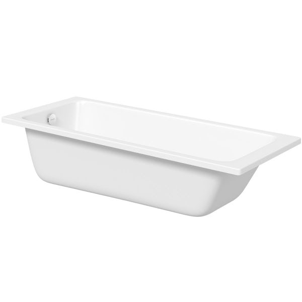 Kaldewei Puro straight steel bath with leg set 1700 x 700 with no tap holes