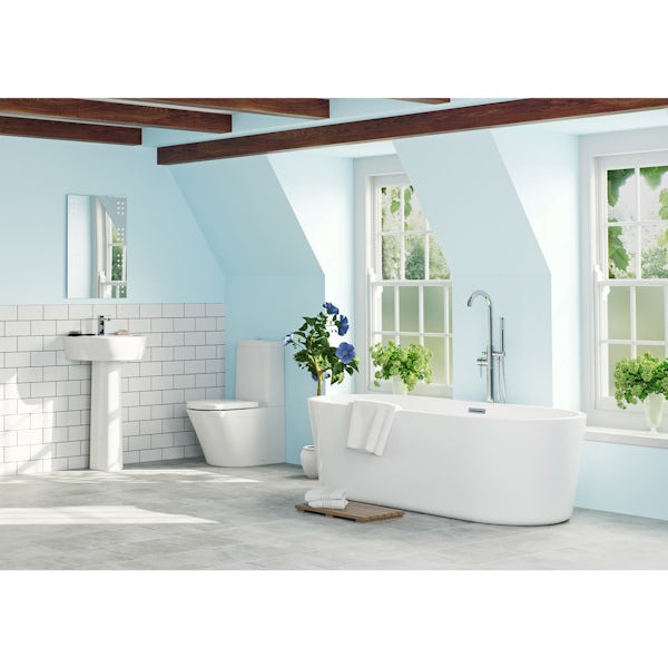 Mode Arte bathroom suite with Arte freestanding bath