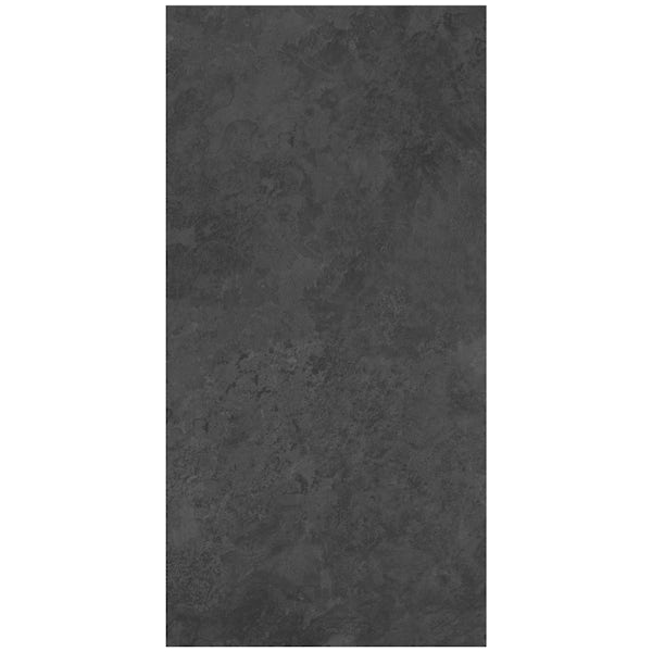 British Ceramic Tile slate dark riven grey matt tile 248mm x 498mm
