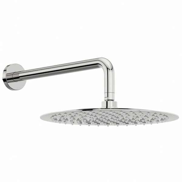 Stratus 300mm Shower Head & Curved Wall Arm