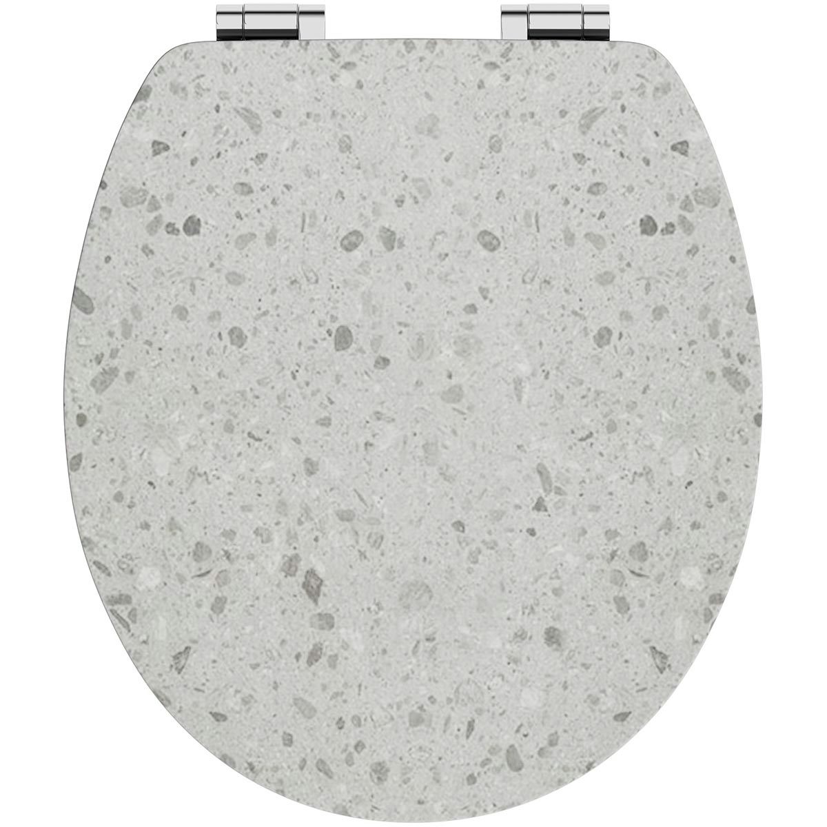 Light grey toilet best sale seat