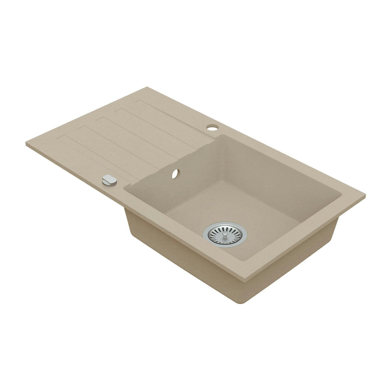 Schon Arola Sand beige 1.0 bowl reversible kitchen sink