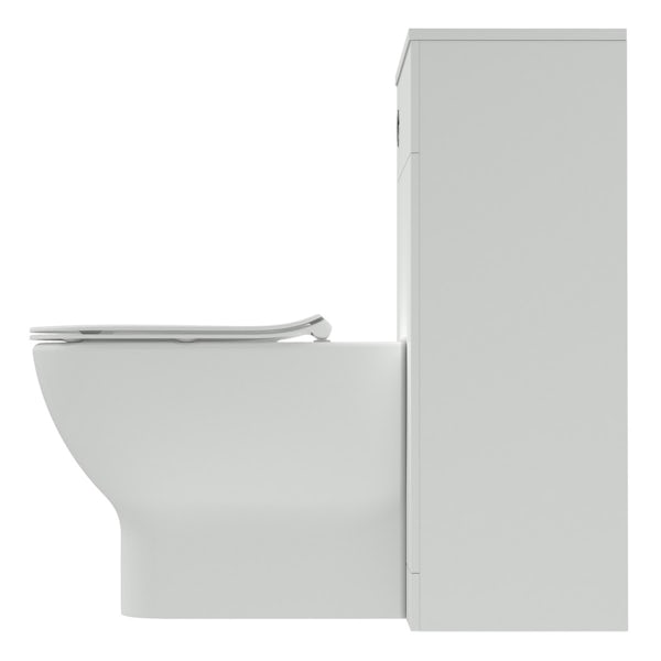 Ideal Standard Tesi white back to wall unit, toilet with Aquablade and soft close seat