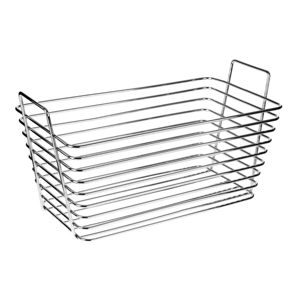 Chrome wire storage basket