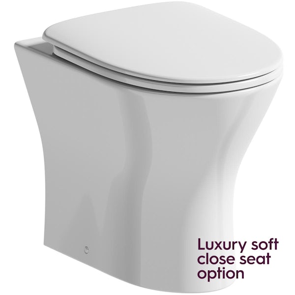 Orchard Derwent round compact back to wall toilet with soft close seat and concealed cistern
