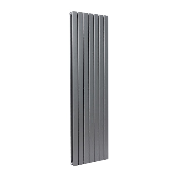 The Heating Co. Athena anthracite double vertical flat panel radiator