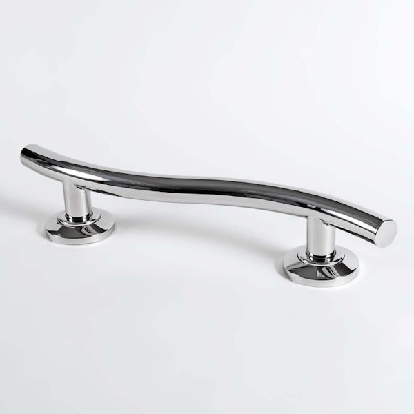 Nymas Contemporary curved polished grab rail