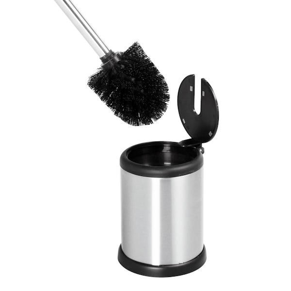 Showerdrape Aero stainless steel satin toilet brush