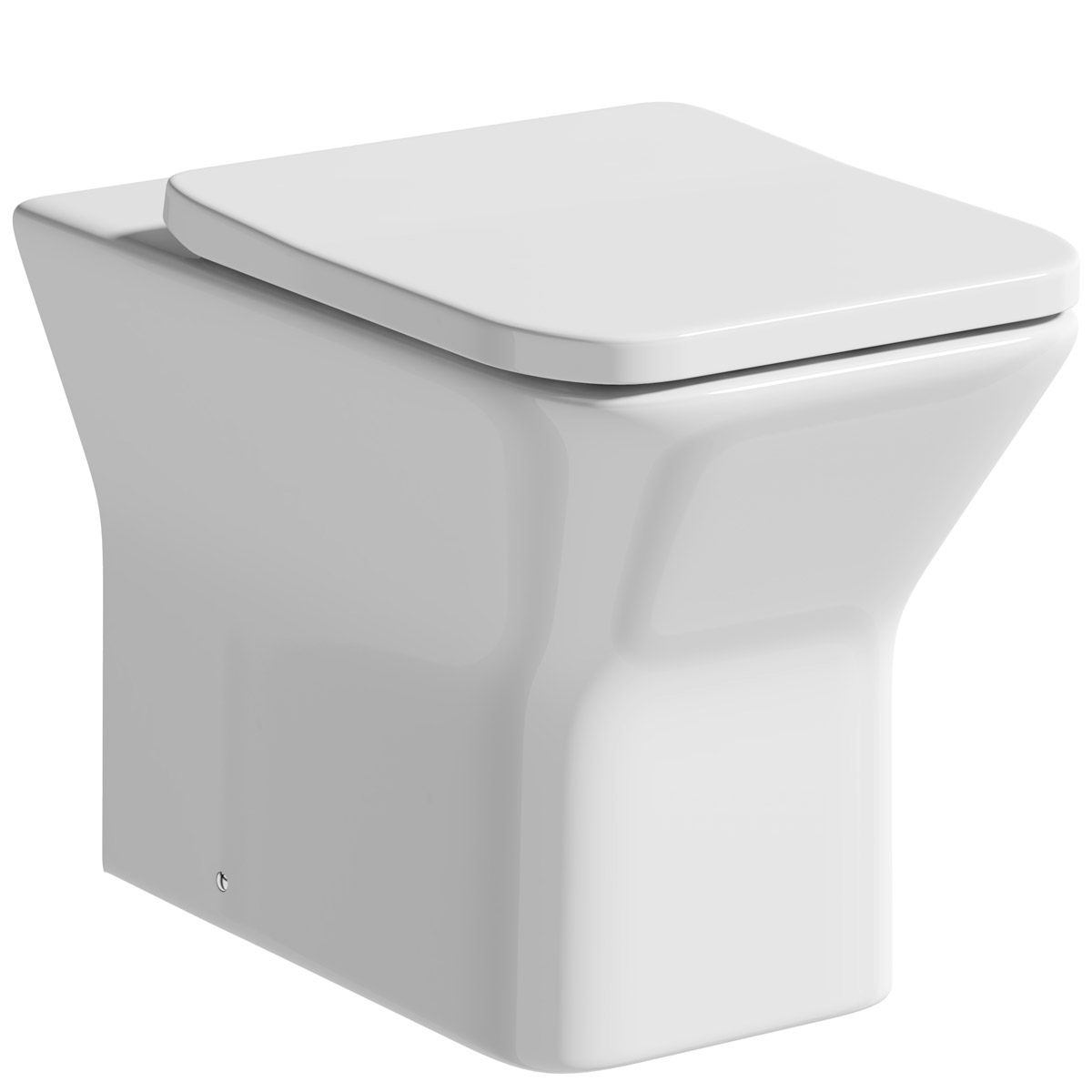 Orchard Derwent square rimless back to wall toilet with soft close seat