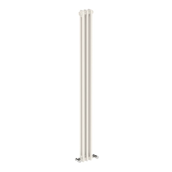 Dulwich vertical white double column radiator 1500 x 155