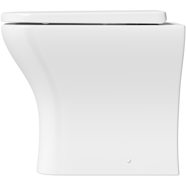 Orchard Derwent square compact back to wall toilet with soft close thick toilet seat