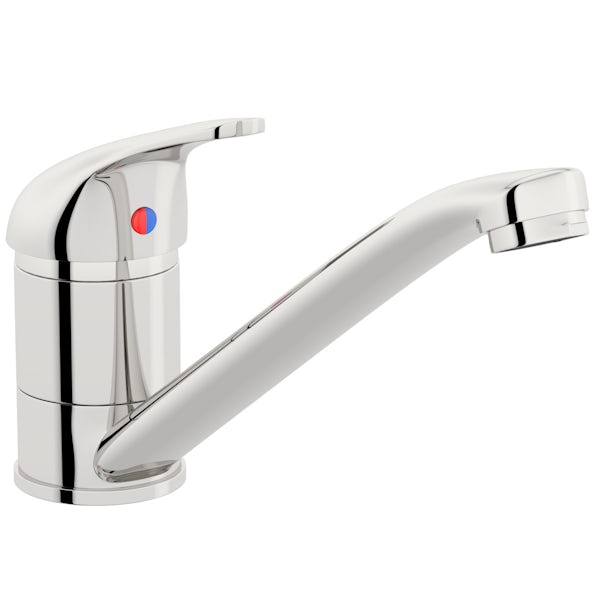Clarity single lever kitchen sink mixer tap with swivel spout