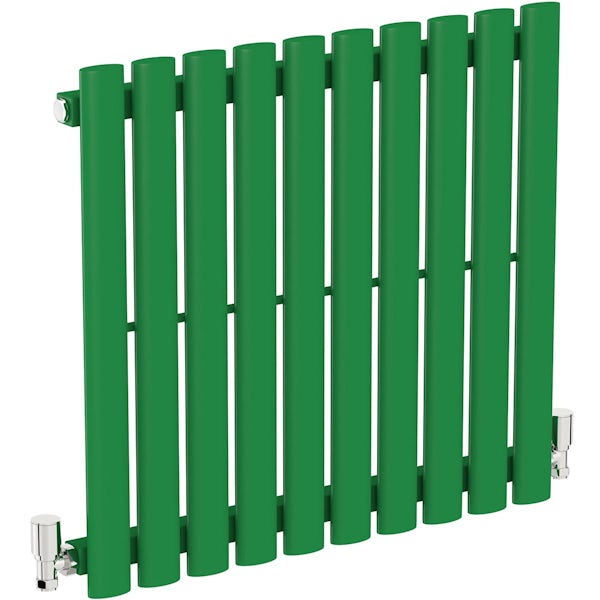 The Tap Factory Vibrance green vertical panel radiator