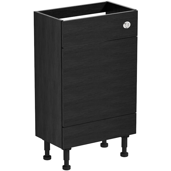 Reeves Nouvel quadro black back to wall toilet unit 600mm