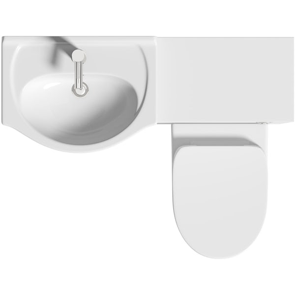 Orchard Elsdon white 1060mm combination with Eden back to wall toilet and soft close seat