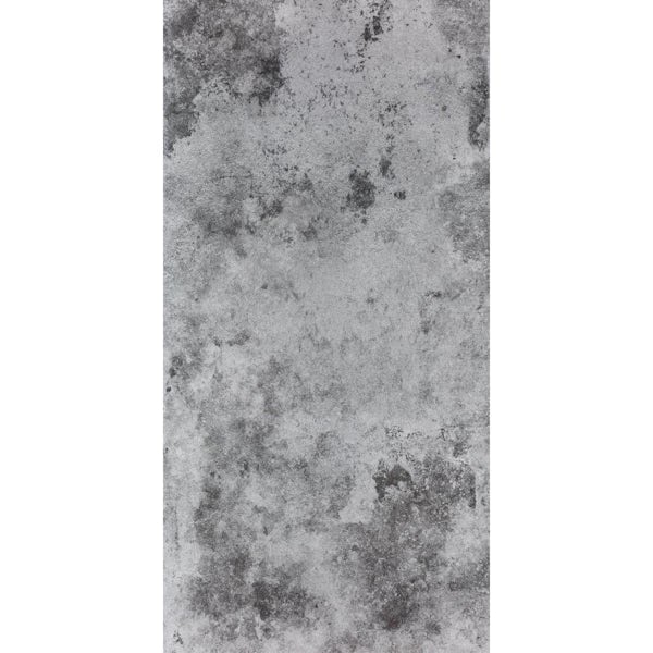 RAK Detroit metal light grey lapatto wall and floor tile 298mm x 600mm