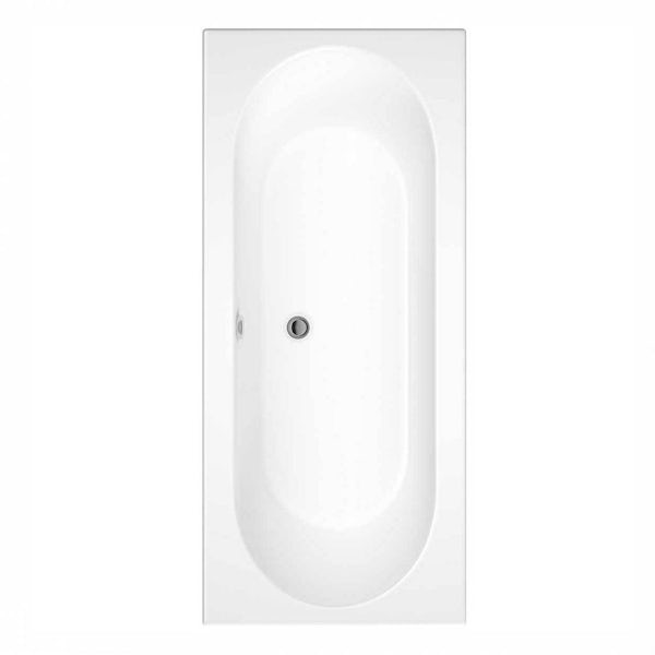 Orchard round edge double ended bath 1700 x 700 with free tap