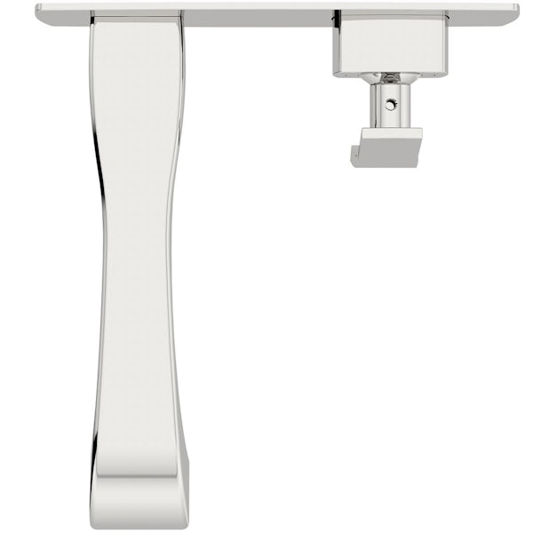 The Bath Co. Longleat chrome wall mounted basin mixer tap