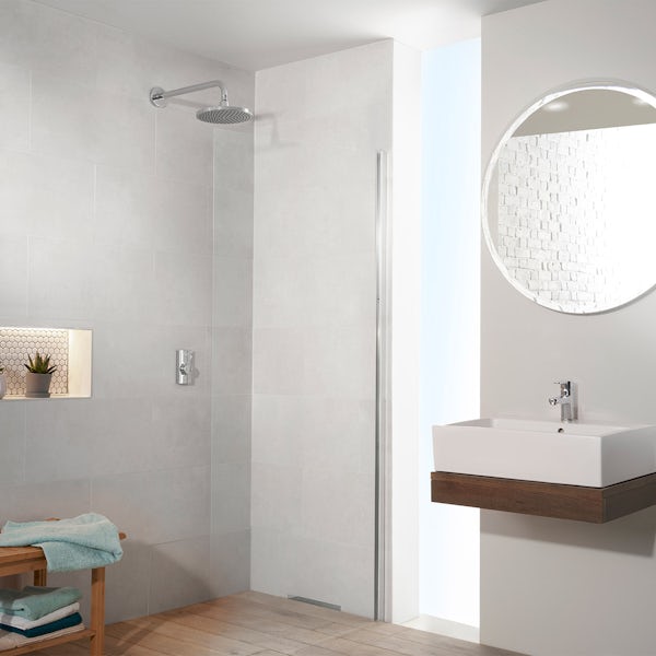 Aqualisa Visage Q Smart concealed shower pumped with wall head