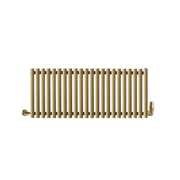 Terma Rolo-Room horizontal radiator brass