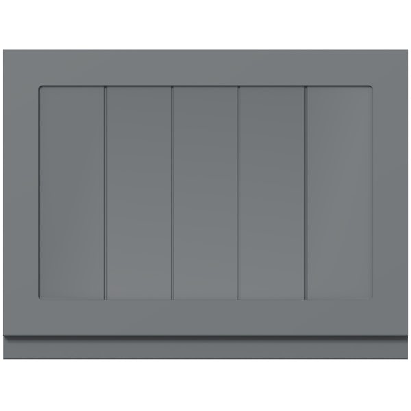 The Bath Co. Dulwich stone grey wooden bath end panel 700mm