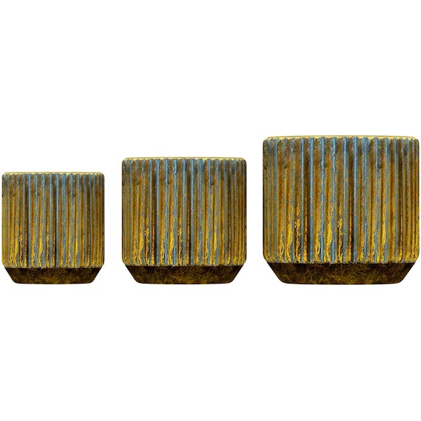 Accents Evie planter in bronze set of 3