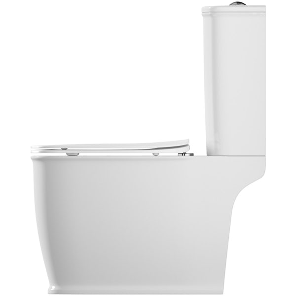 The Bath Co. Beaumont close coupled toilet with soft close seat