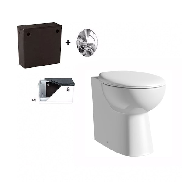 Clarity Back To Wall Toilet Inc Seat and Concealed Cistern