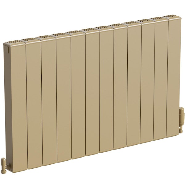 The Heating Co. Edmonton horizontal matt bronze aluminium radiator