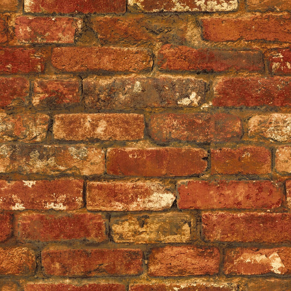 Fine Decor rustic brick sidewall red wallpaper