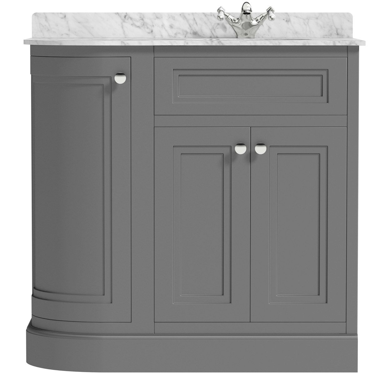 ᐅ【WOODBRIDGE Milan 37 Floor Mounted Single Basin Vanity Set with Solid  Wood Cabinet in White and Engineered Stone Composite Vanity Top in Dark  Gray with Pre-installed Undermount Rectangle Bathroom Sink in White