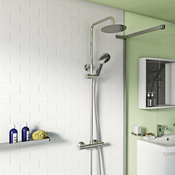 Orchard Eden round thermostatic exposed mixer shower