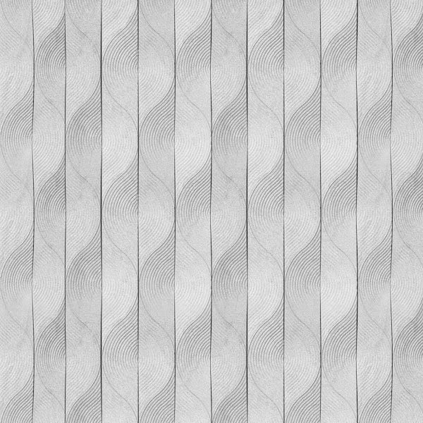 Kinewall Grey Geometric Wave shower wall panel 1200 x 2500