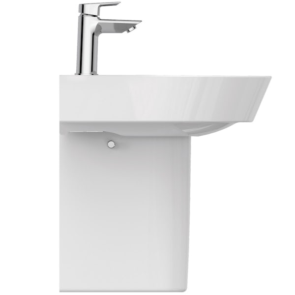 Ideal Standard Concept Air Arc 1 tap hole semi pedestal basin 500mm