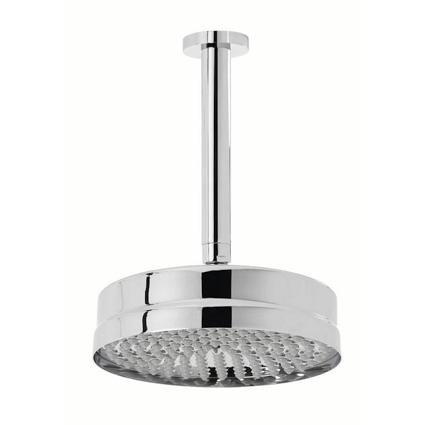 The Bath Co. Camberley shower head with round ceiling arm