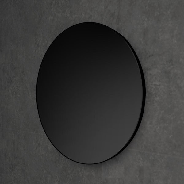HiB Trim round black mirror 800mm