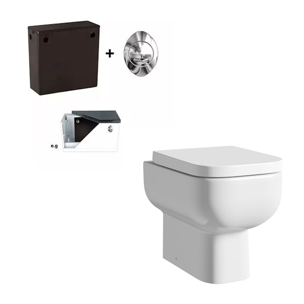 Rak Series 600 Back To Wall Toilet With Soft Close Seat And Concealed Cistern Victoriaplum Com - Rak Wall Hung Toilet Fitting Instructions