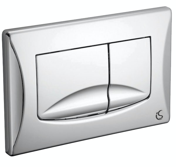 Ideal Standard 820mm wall mounting frame and chrome push plate
