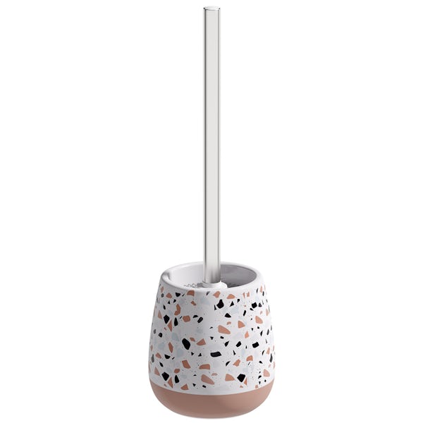 Accents Turin Terazzo effect toilet brush holder