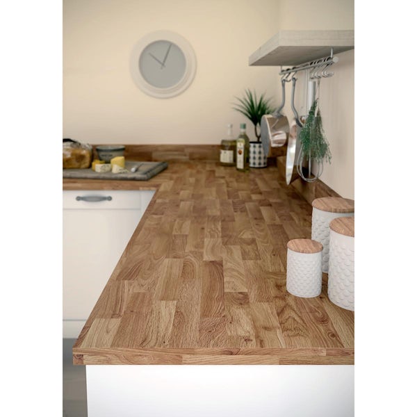 Bushboard Options Stableford oak kitchen worktop