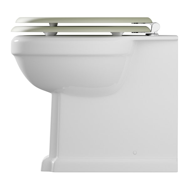 The Bath Co. Camberley back to wall toilet inc sage soft close seat
