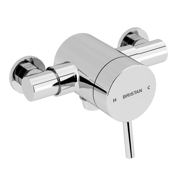 Bristan Prism sequential thermostatic shower valve with slider rail kit