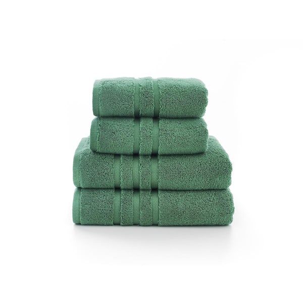 The Lyndon Company Chelsea zero twist 4 piece towel bale in bottle green